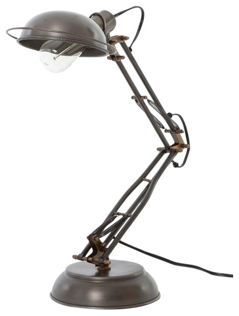 Architect Task Desk Lamp Pewter Industrial Desk Lamps By Zin