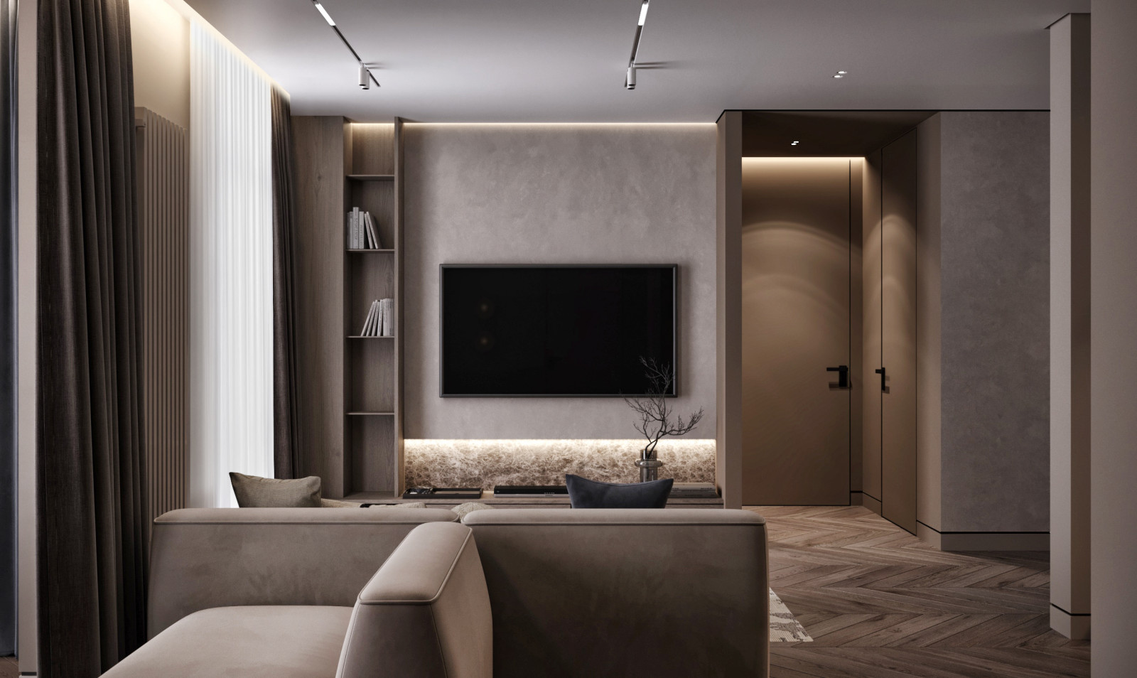 Проект трехкомнатная квартира 115 м²