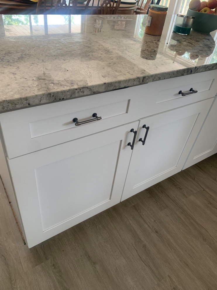 Transitional home design photo in Chicago