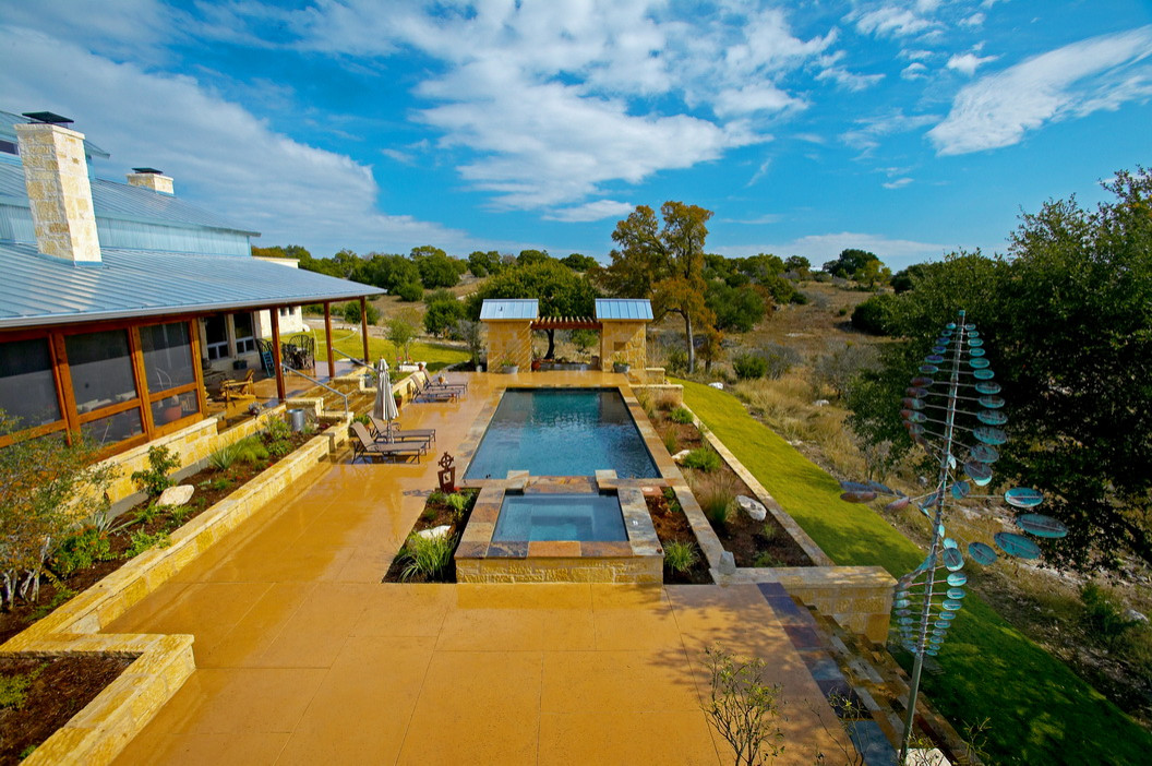 Cordillera Ranch/Boerne Rustic Modern Pool/Spa/Outdoor Living