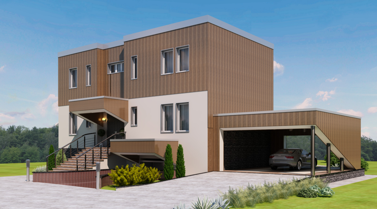 Экстерьер дома в Николиной поляне