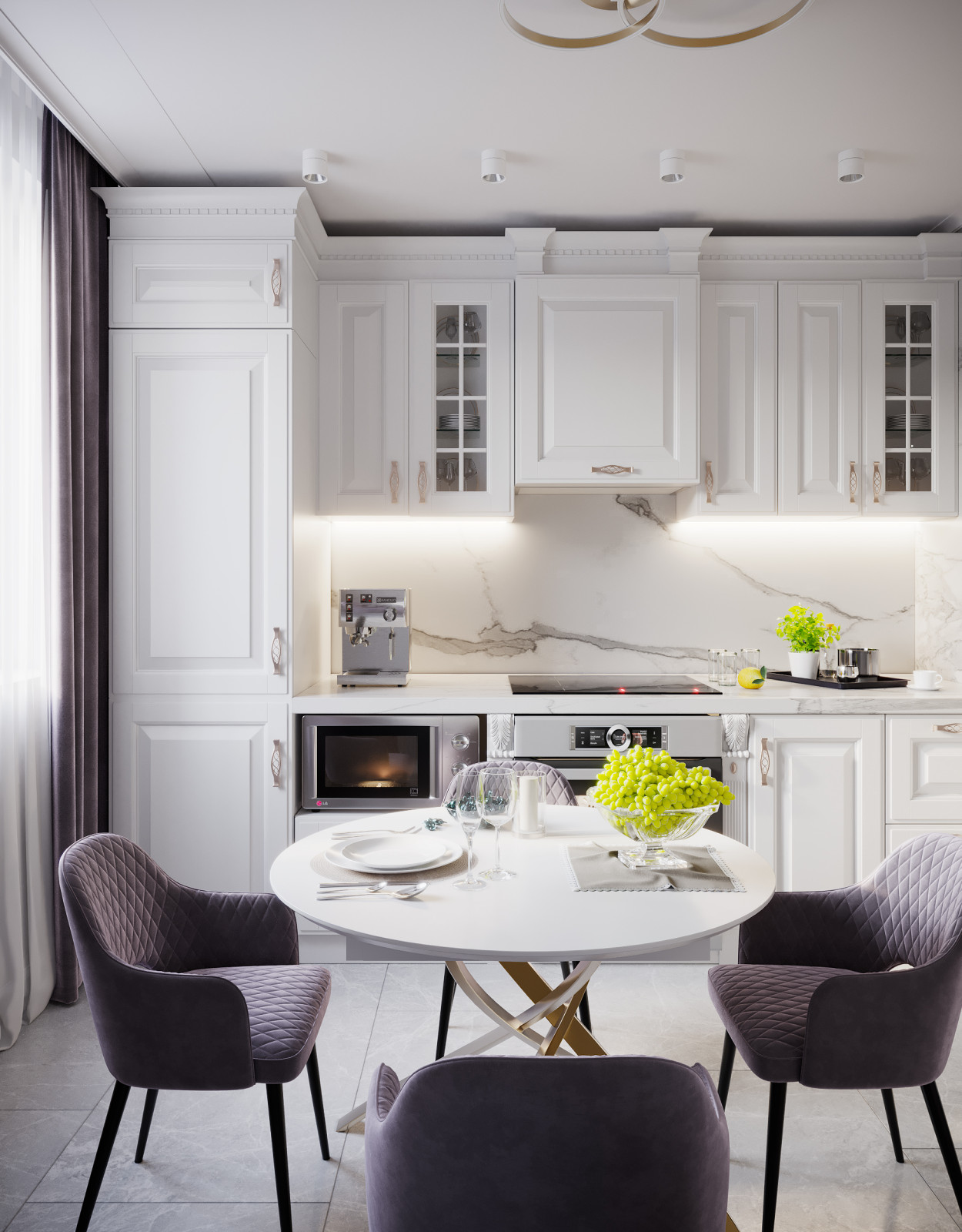 Квартира в классическом стиле для семьи с детками