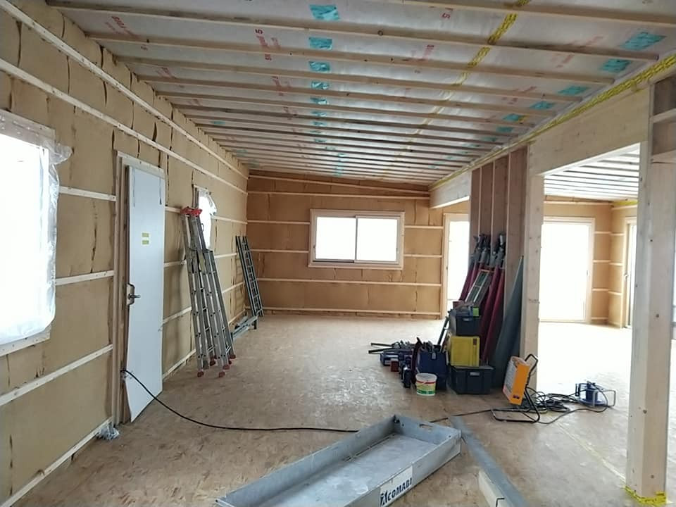 Construction de maison style moderne