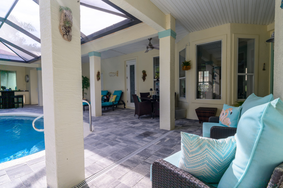Travertine Pavers Pool Deck