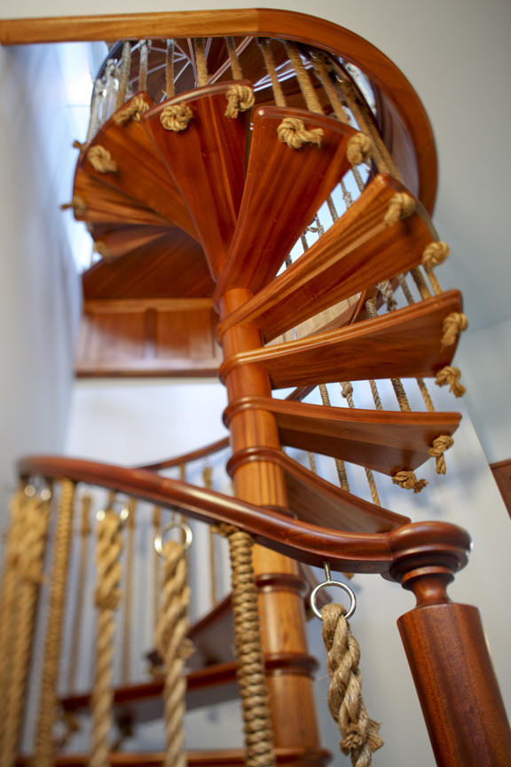 This is an example of a bohemian staircase in Philadelphia.