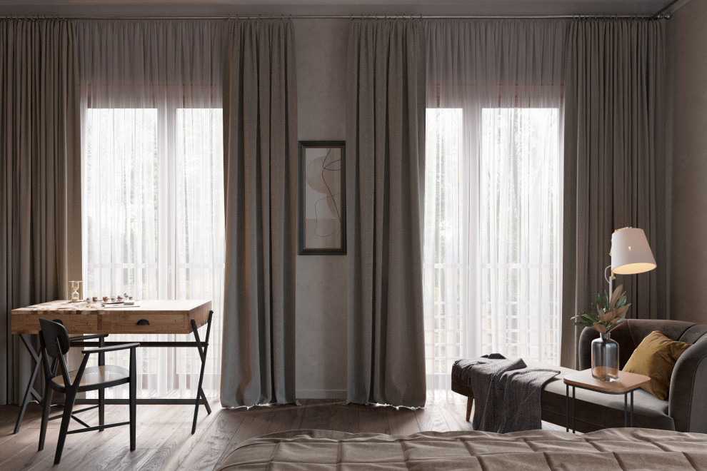 Спальня с библиотекой