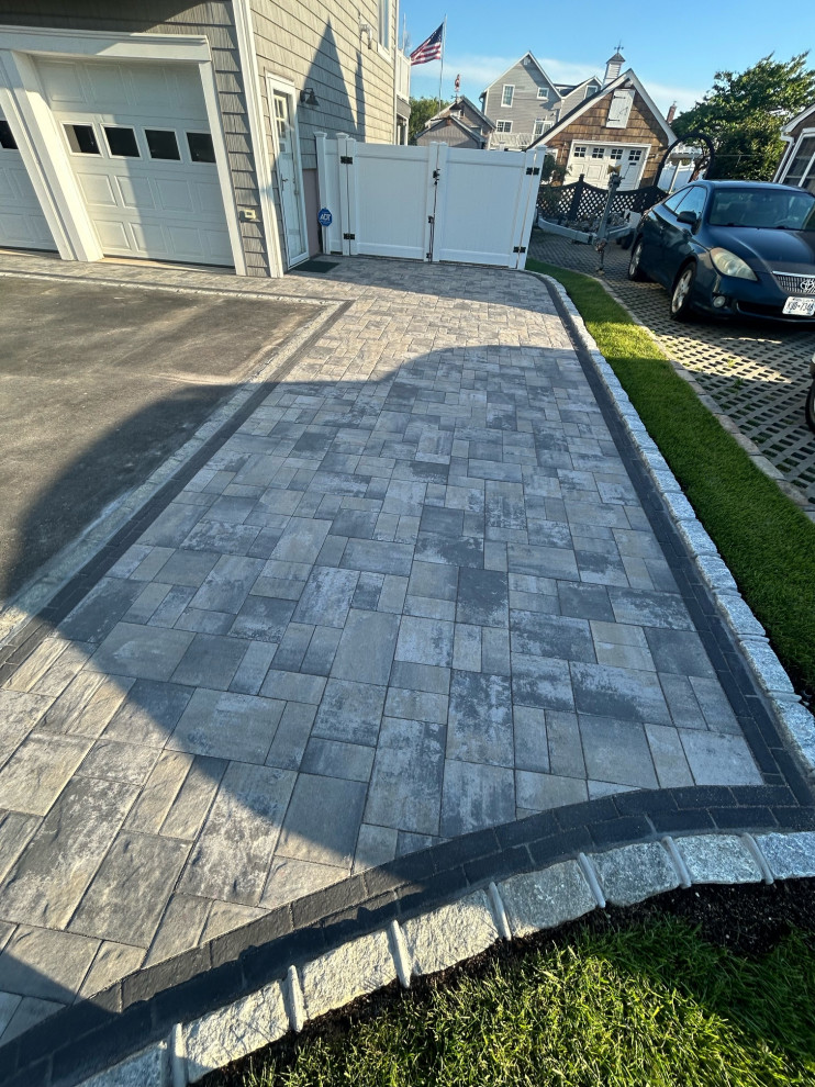 Amity Harbor | Expanded Driveway With Nicolock Stone Ridge Pavers