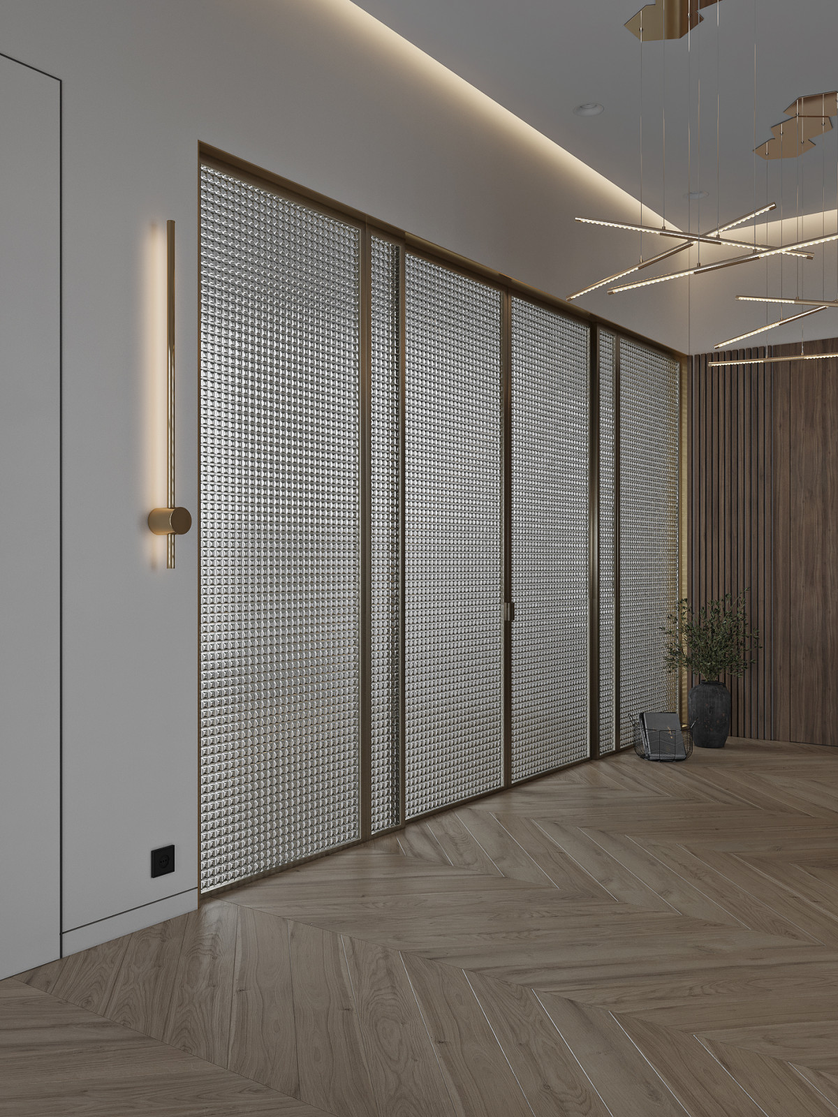 Холл в таунхаусе в поселке Новорижский, 277 м2