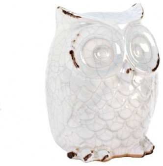 Distress White Owl Figurine Farmhouse Decorative Objects And Distress White Owl Figurine Farmhouse Decorative Objects And Figurines By All J S Gifts Treasures