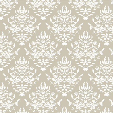Greige Damask Shelf Paper Drawer Liner Transitional Drawer