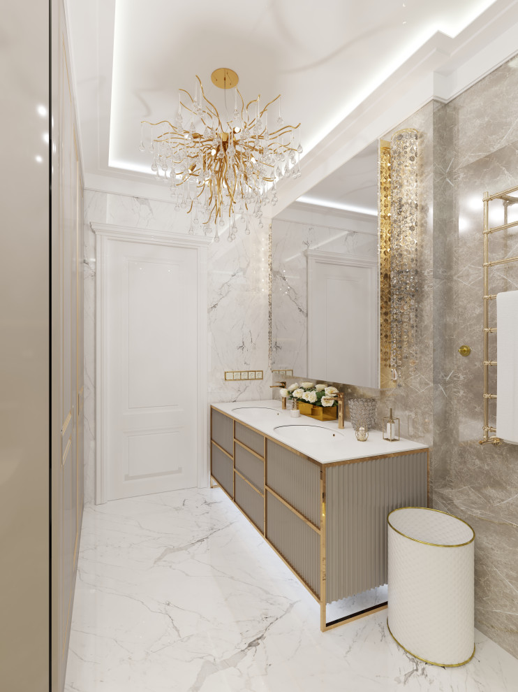 Вариант дизайна ванной комнаты