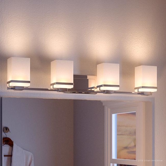 transitional vanity lights