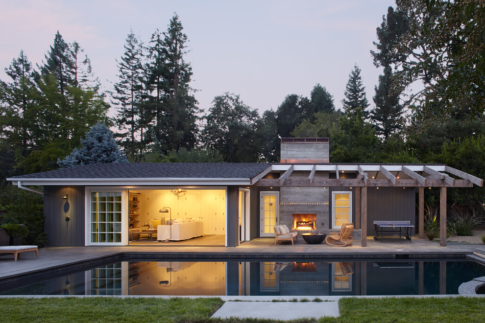 Design ideas for a contemporary rectangular pool in San Francisco.