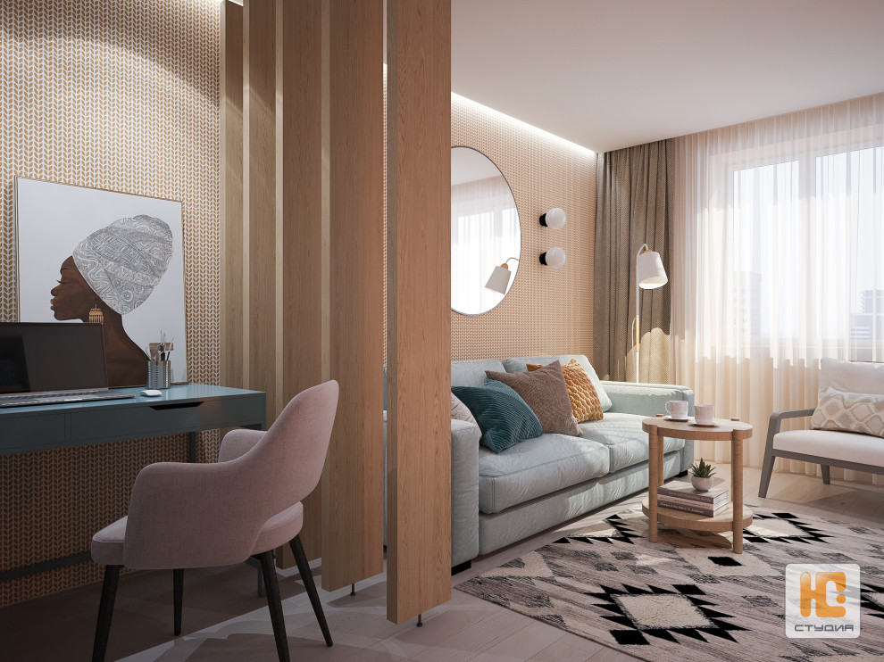 Дизайн-проект части квартиры (гостиная, спальня, балкон, детская)