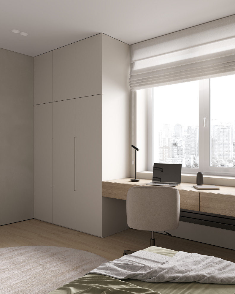 ЖК «Зенит», современный интерьер квартиры, построенный на контрастах