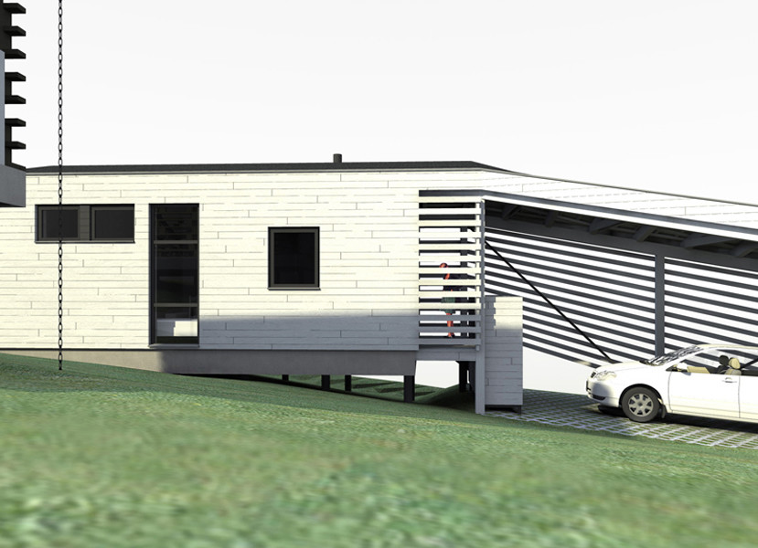 Индивидуальный жилой дом «Х» с беседкой и хоз. блоком