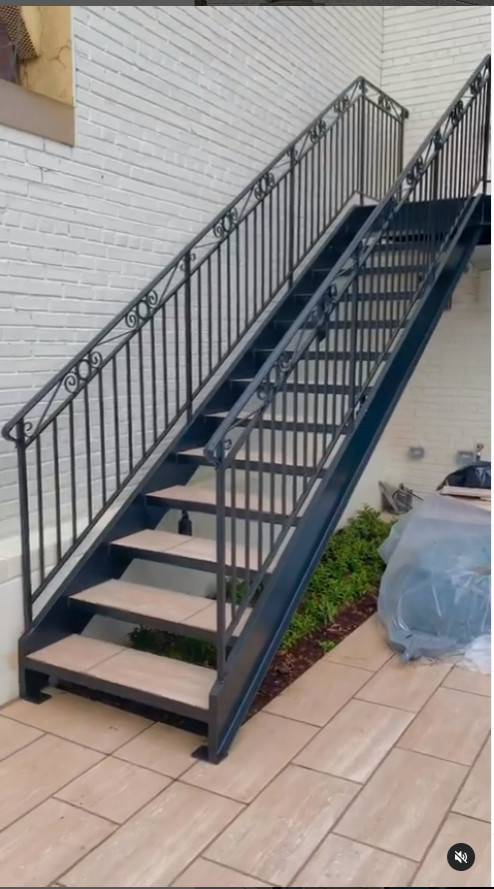 Custom Balcony w/ metal railings