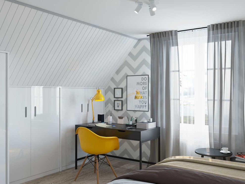 «Скандинавский лофт» мансардный этаж загородного дома