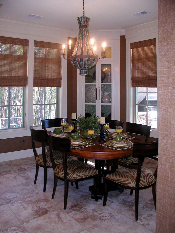 Design ideas for a transitional dining room in Charleston.