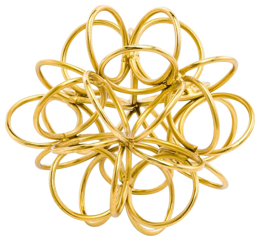 Gold Rings Object Contemporary Decorative Objects And Figurines