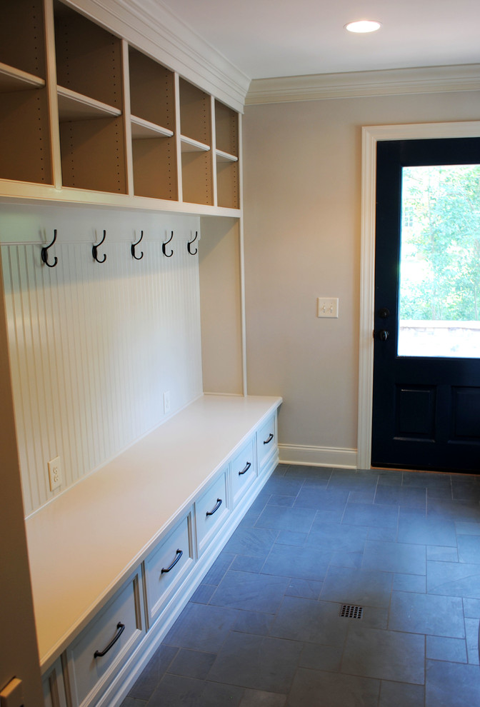 Inspiration for a transitional entryway remodel in Raleigh