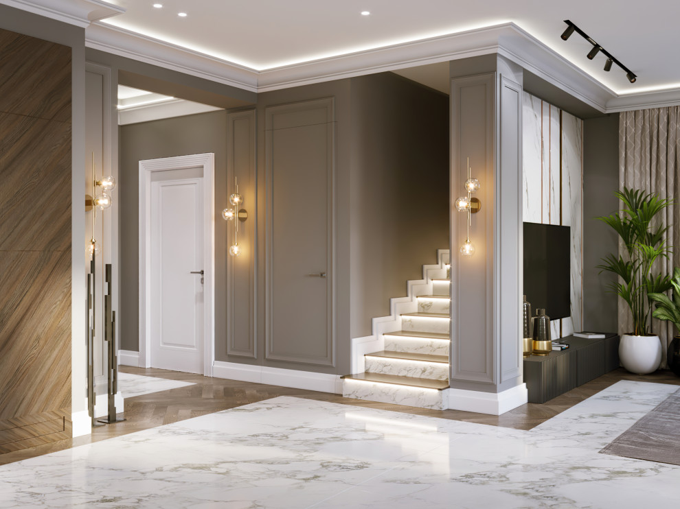 Интерьер загородного дома 280 кв.м КП Вешки