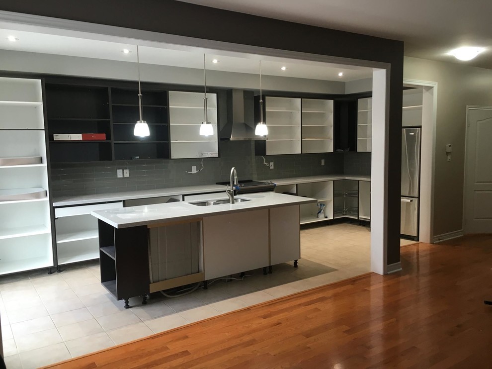 Open Concept main floor with double sized kitchen remodeling