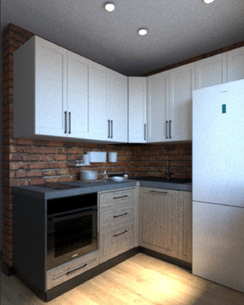 Кухня в стиле лофт для Холостяка