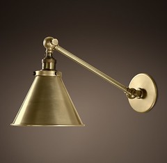 20th C. Library Single Sconce 