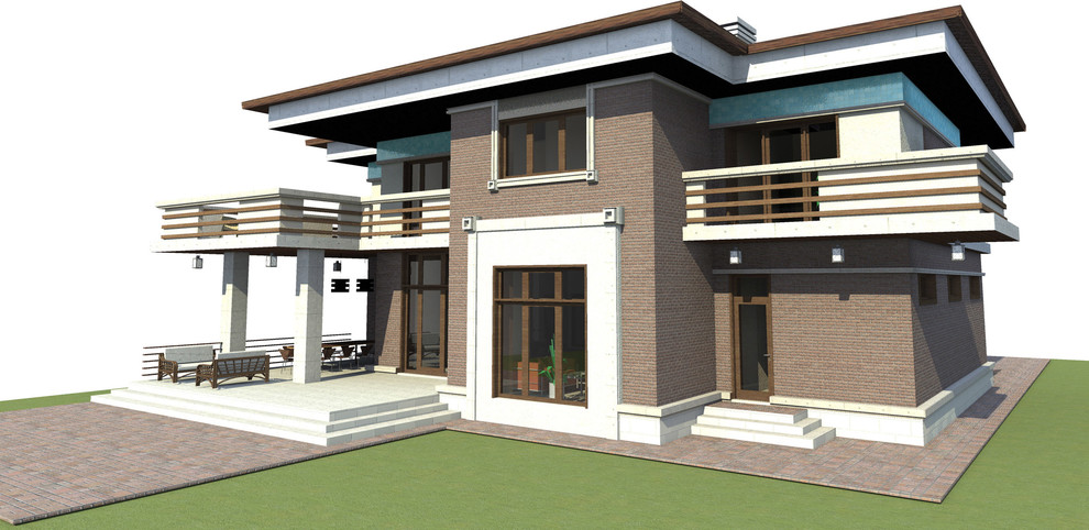 Коттедж в духе Райта