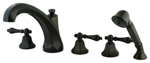 Kingston Brass Ks43255al Metropolitan Roman Tub Filler 5 Pieces