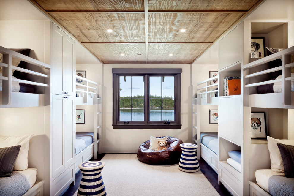 Orcas Island Retreat - Bunk room with a view of the water.

photo credit: Tim Bies