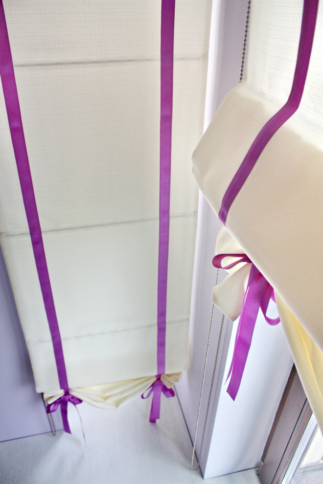 Римские шторы в разных проектах