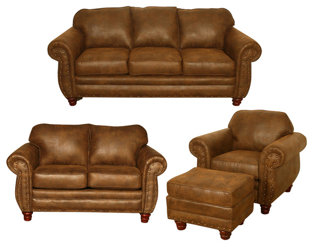 American Furniture Sedona 4 Piece Living Room Set Traditional American Furniture Sedona 4 Piece Living Room Set