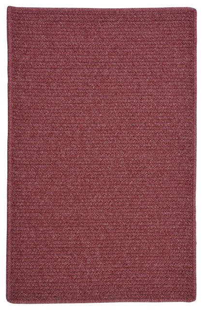 Braided Courtyard Area Rug, Rectangle, Pink, 4'x6'