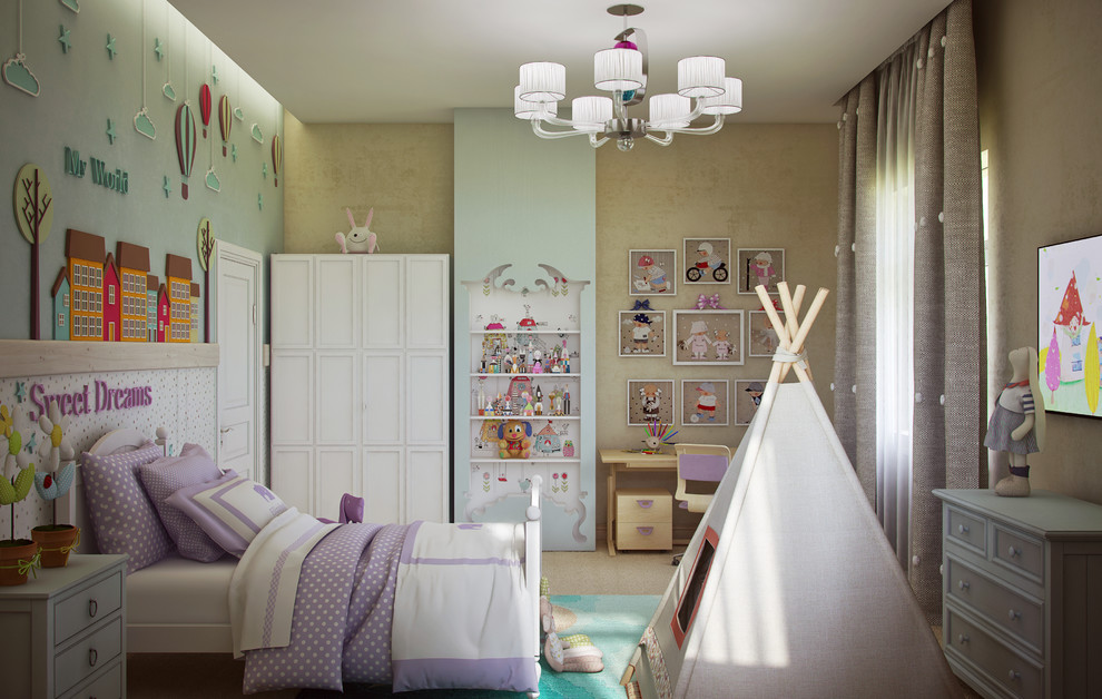 Интерьер двухэтажного загородного дома