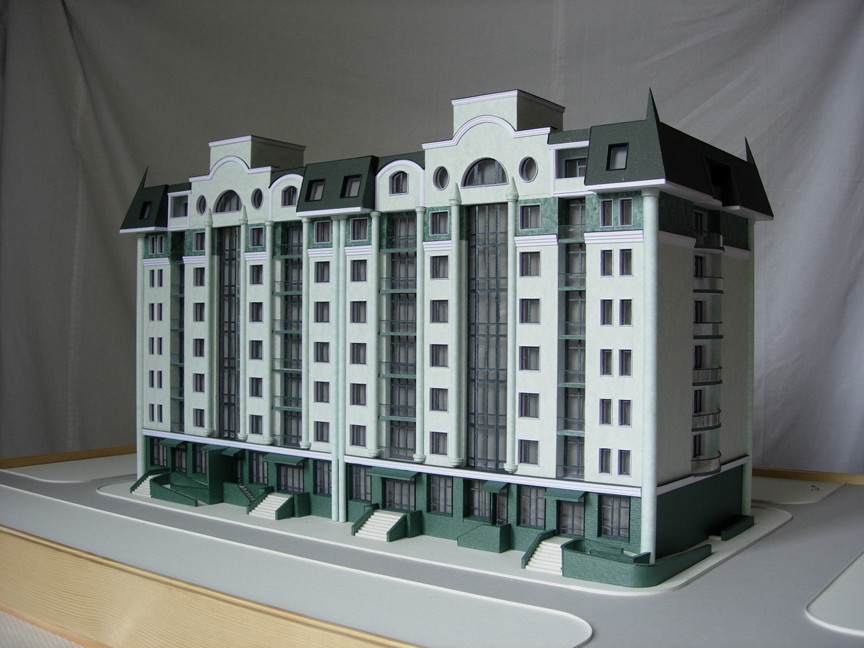 Архитектура в макете.