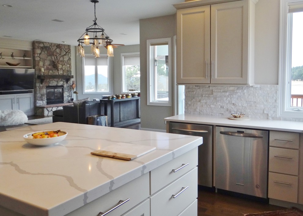 Inspiration for a transitional kitchen remodel in Denver