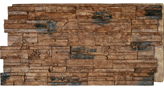 48 W X 24 H X 1 1 4 D Cascade Stacked Stone Stonewall Faux Siding Panel