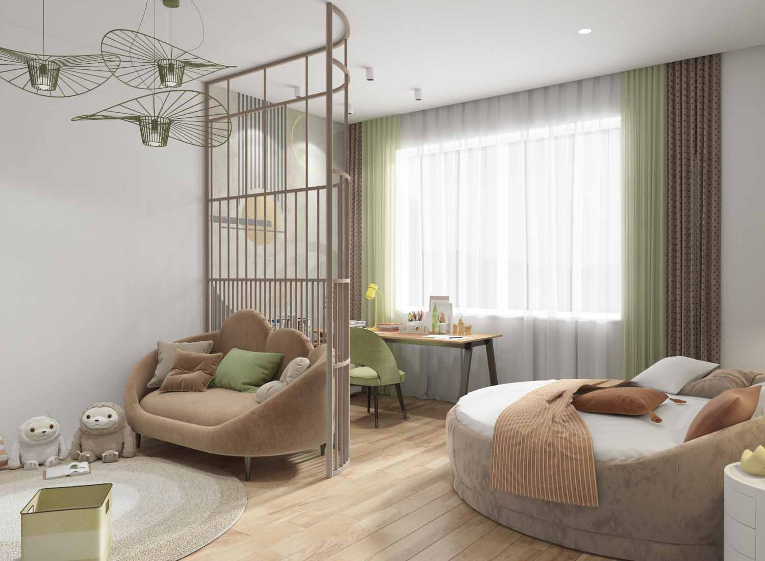 Детская в загородном коттедже