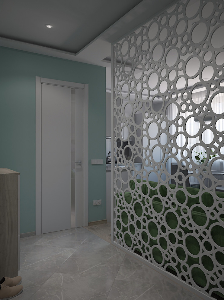 Интерьер с ажурной перегородкой