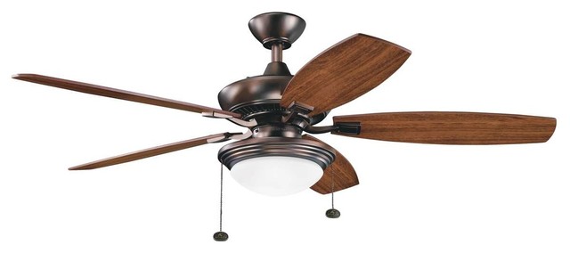Kichler Canfield Select Ceiling Fan, Oil Brushed Bronze, 52"