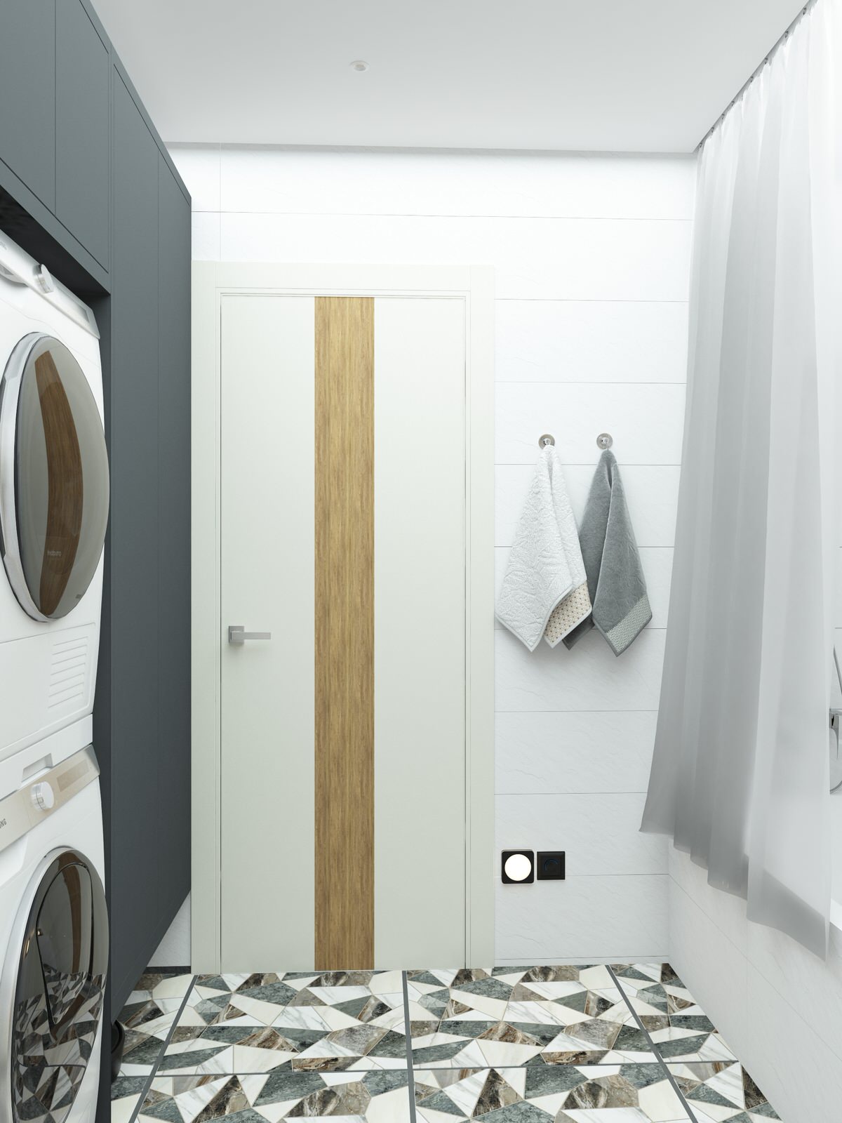 Санузел из проекта 3-х комн квартиры