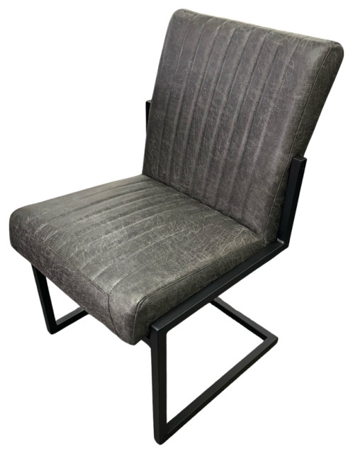 ALANIS Leather Chair, Antracite