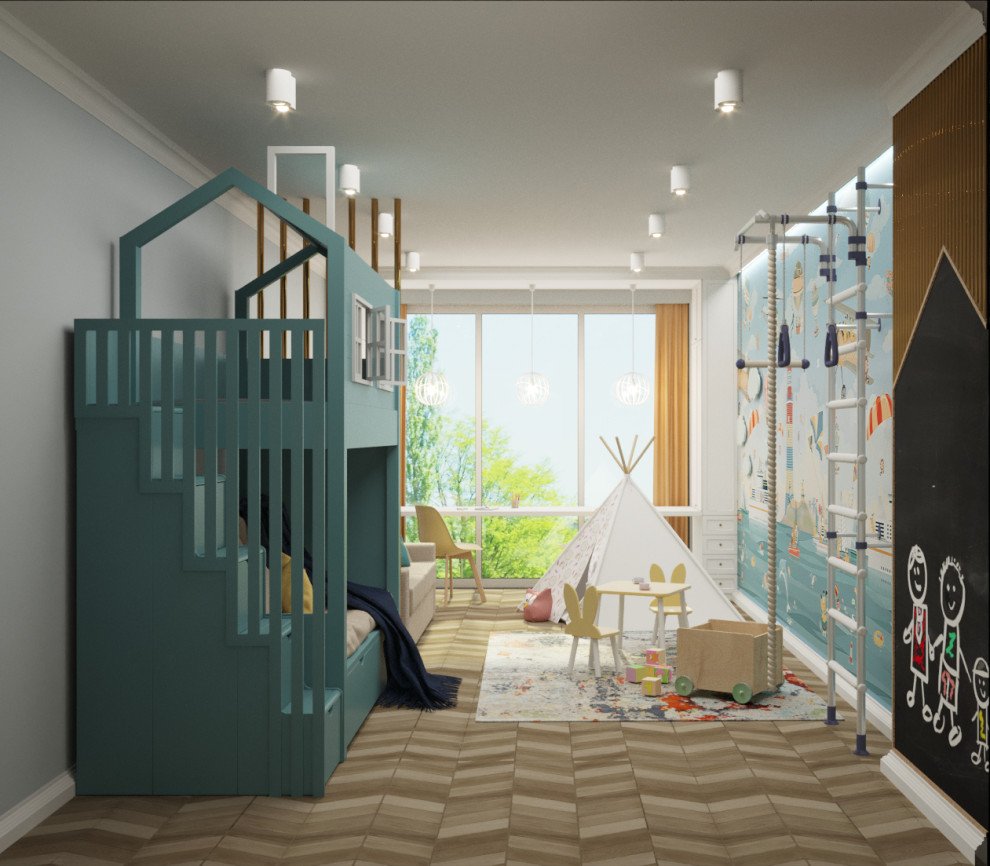 Проект интерьера двухэтажного дома