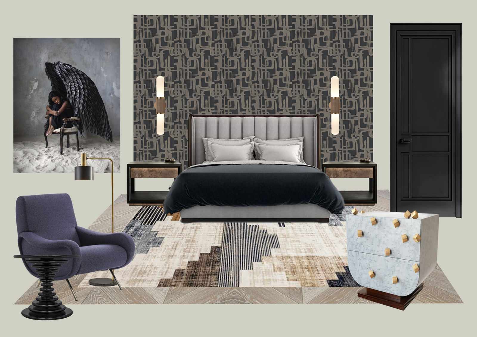 Современная квартира для молодоженов в ЖК Крылья