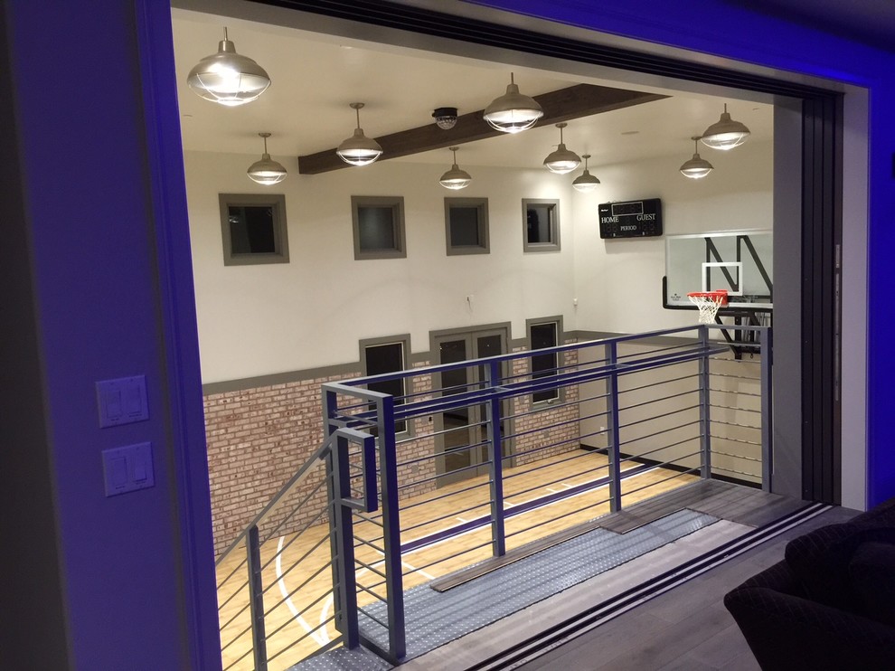 Design ideas for a large modern multipurpose gym in Salt Lake City.