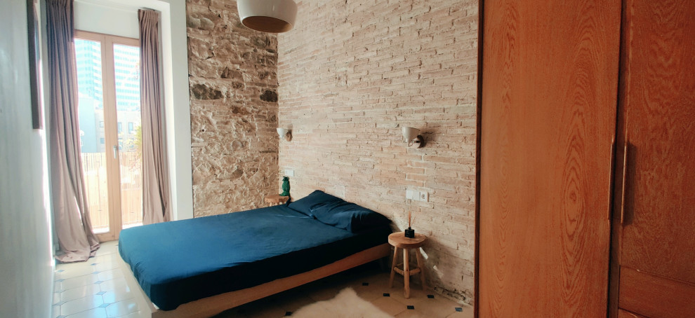 Inspiration for a mediterranean bedroom in Barcelona.