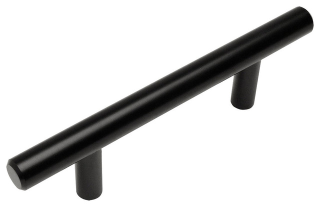 Cosmas 305-2.5FB Flat Black 2-1/2” CTC (64mm) Euro Bar Pull