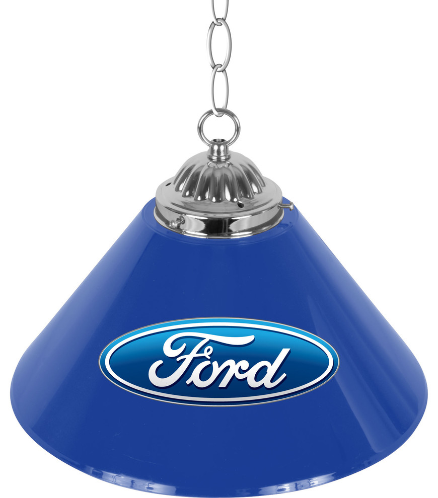 Ford 14" Ford Oval Single Shade Bar Lamp